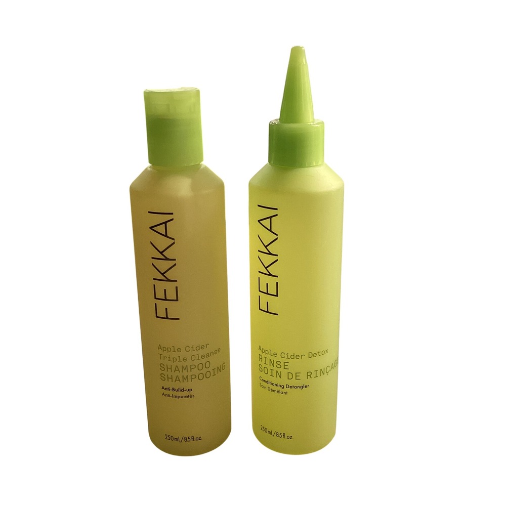Fekkai Apple Cider Detox Triple Cleanse Shampoo and Rinse Set 8.5oz Duo